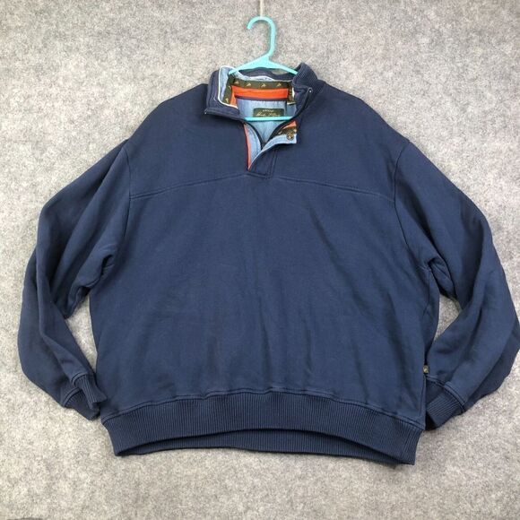 Orvis Other - Orvis Sweatshirt Mens XXL Blue 1/4 Zip Long Sleeves Signature Collection Golf